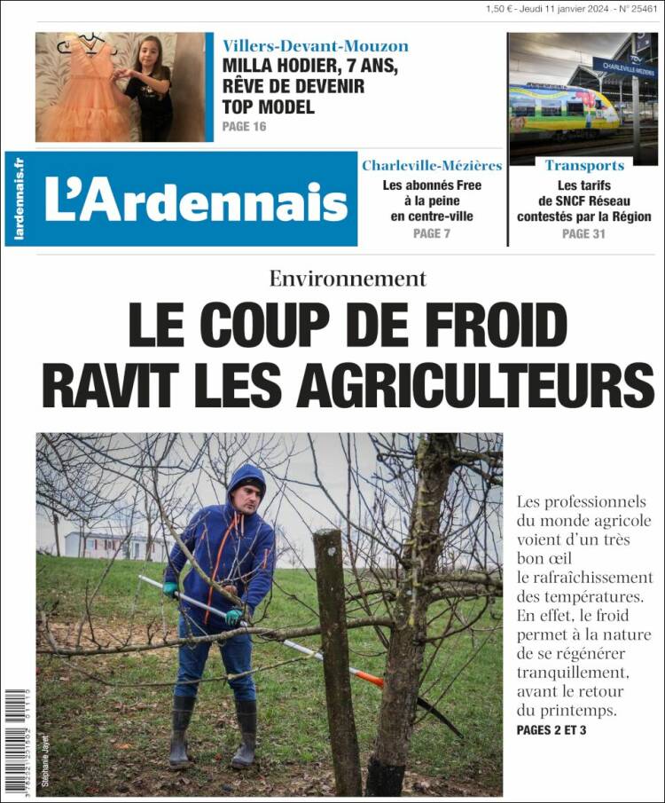 Portada de L'Ardenais (Francia)