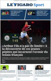 Portada de Le Figaro Sport (Francia)