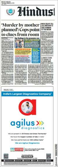 Portada de Hindustan Times (India)