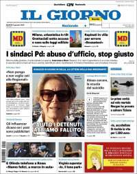 Portada de Il Giorno (Italia)