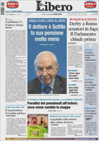 Portada de Libero (Italia)