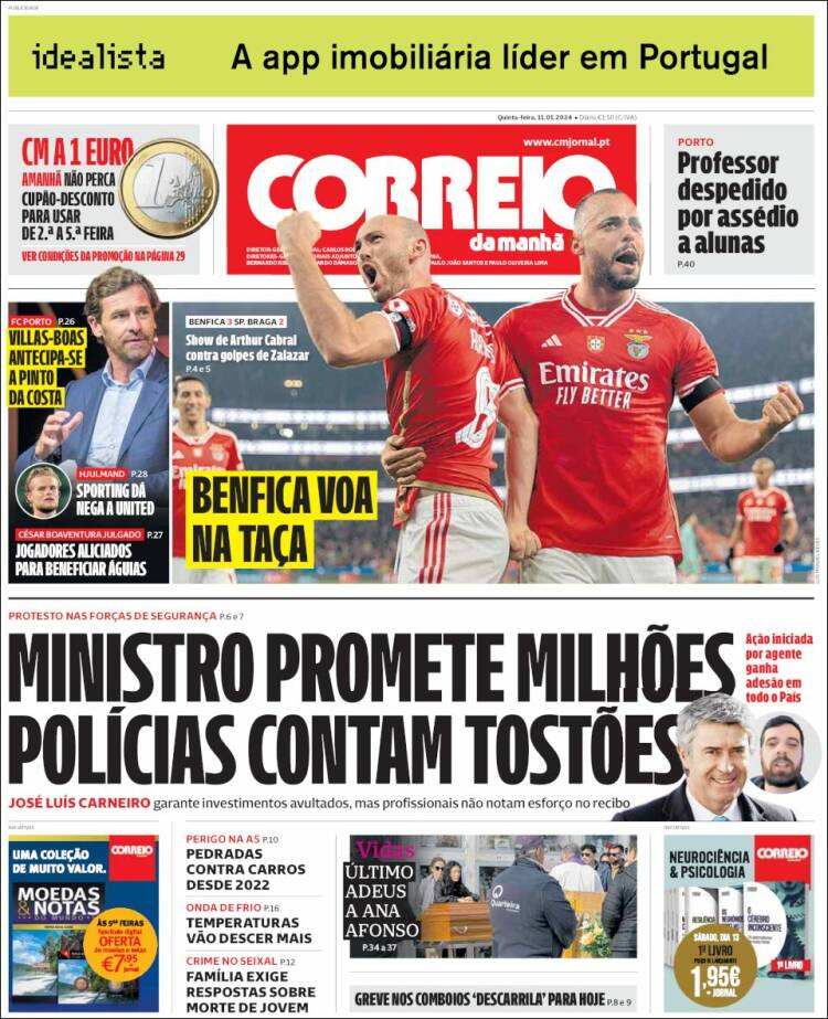 Portada de Correio da Manhã (Portugal)
