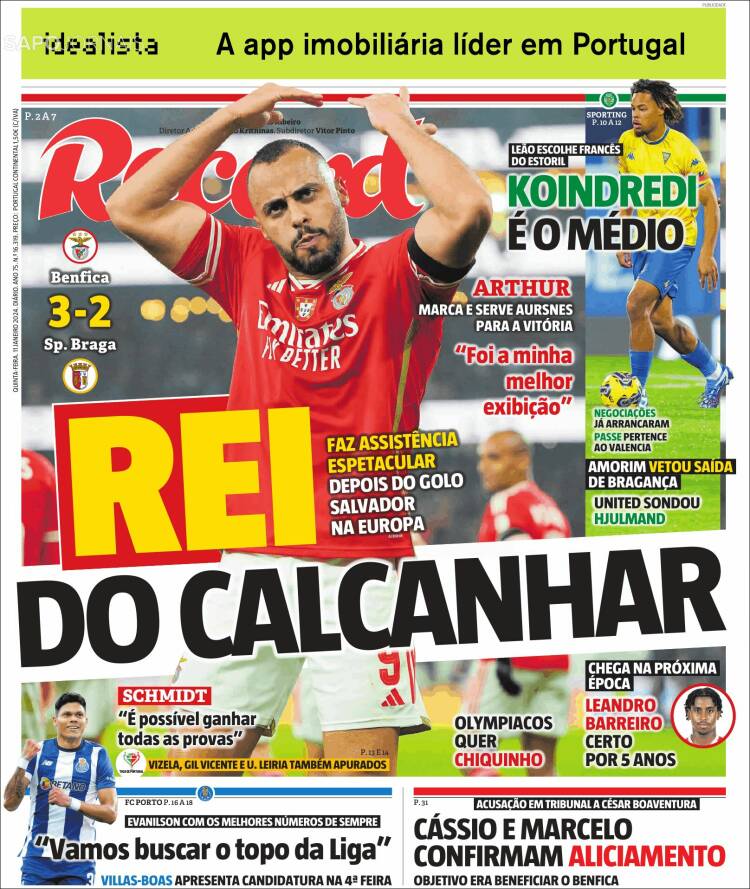 Portada de Record (Portugal)