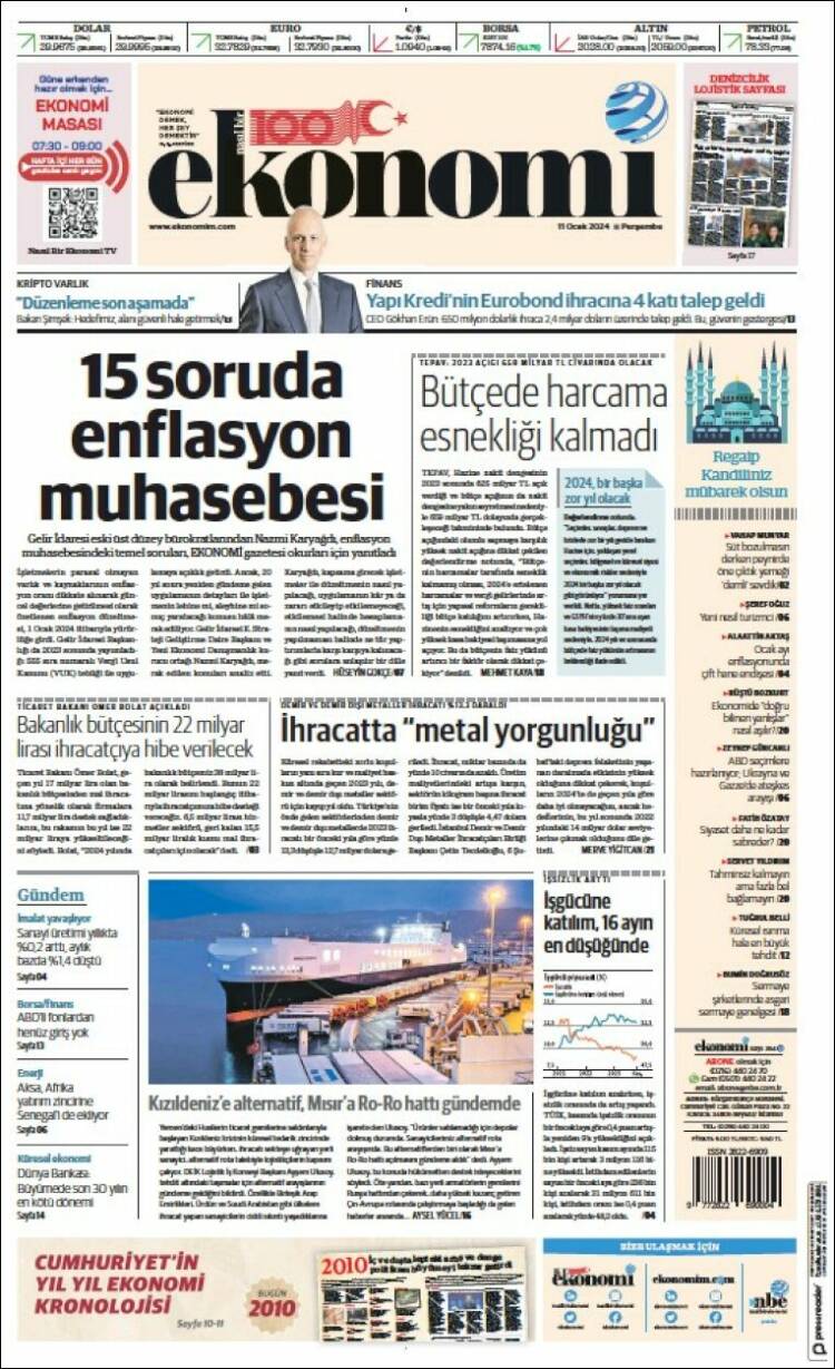 Portada de Dünya (Turqu&iacute;a)