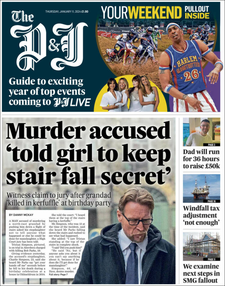 Portada de The Press and Journal (Reino Unido)