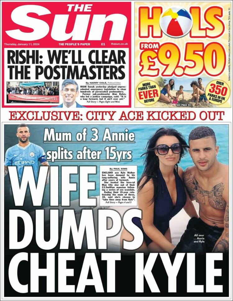 Portada de The Sun (Reino Unido)