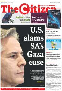 Portada de The Citizen (Sud&aacute;frica)