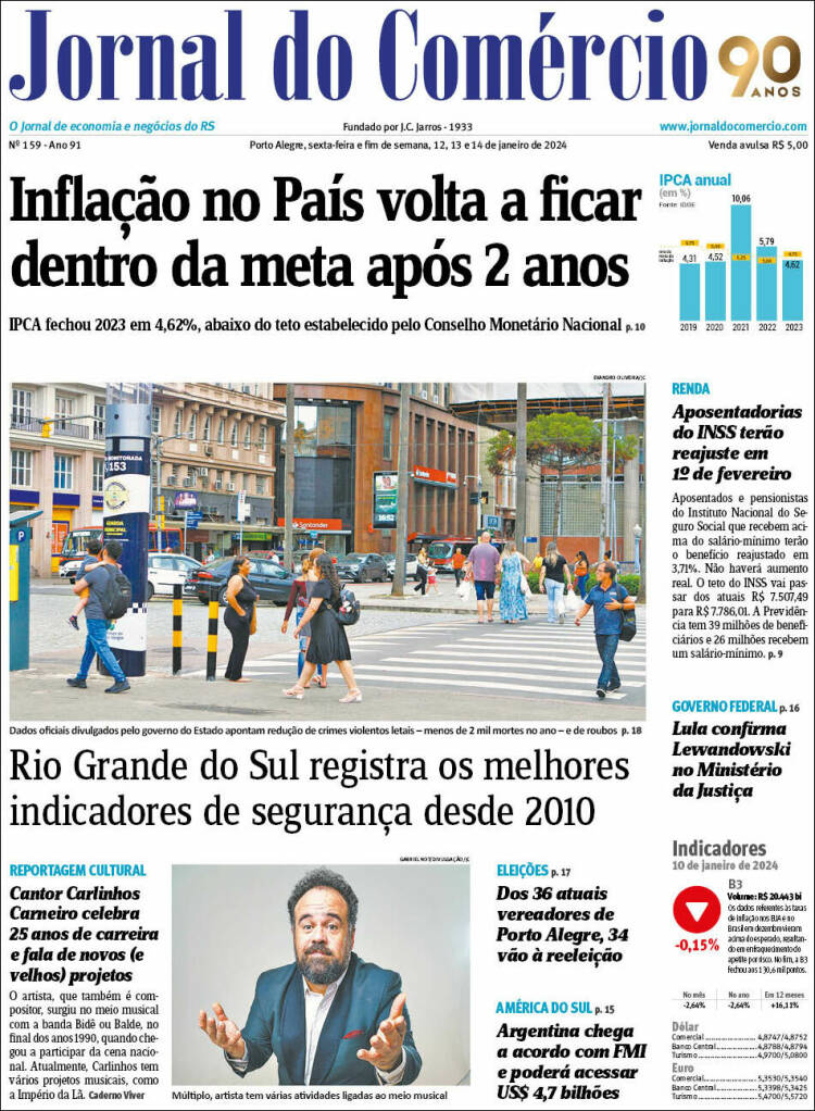 Portada de Jornal do Comércio (Brasil)