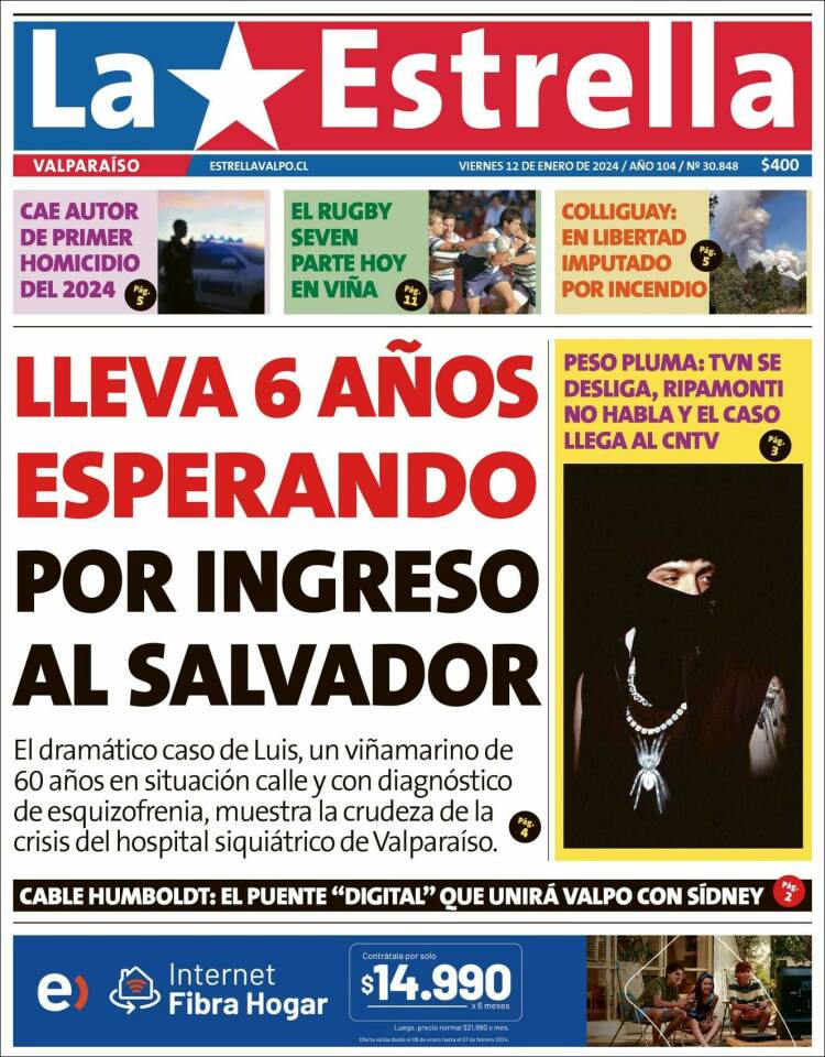 Portada de Estrella de Valparaiso (Chile)