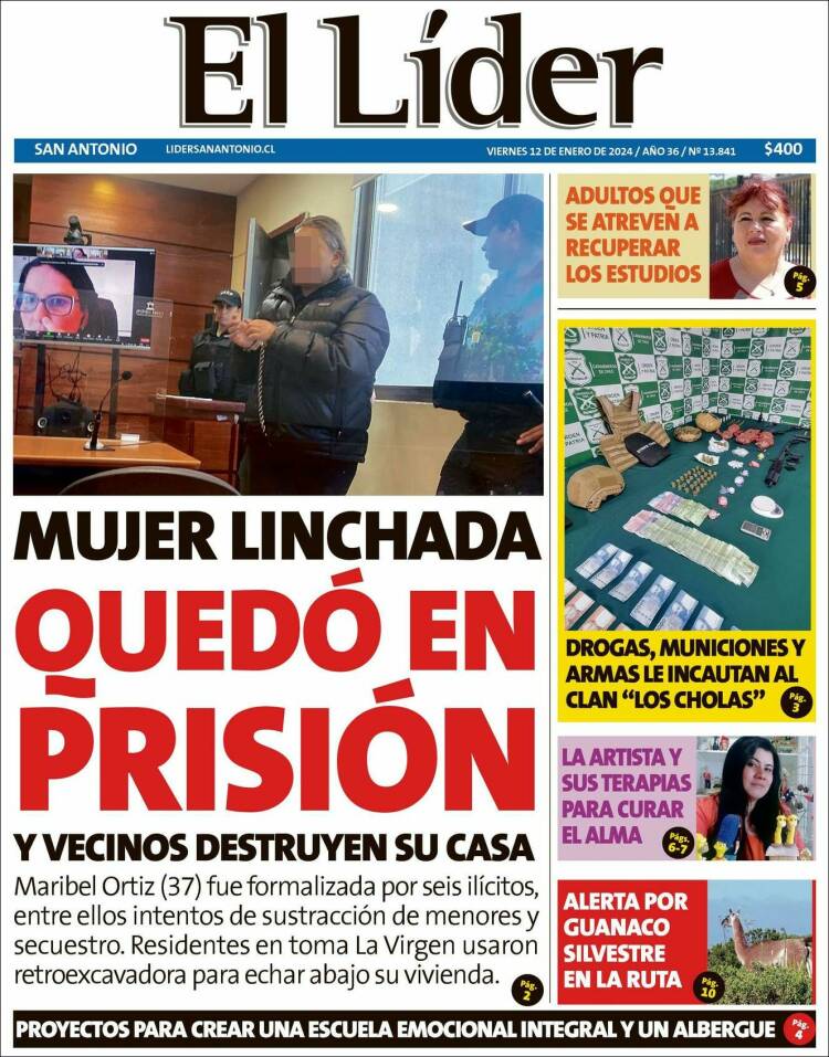 Portada de Lider de San Antonio (Chile)
