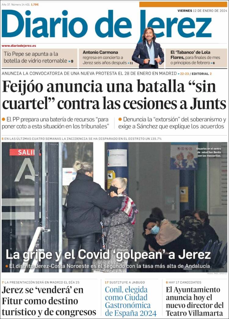 Portada de Diario de Jerez (España)