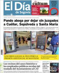 Portada de El Día de Segovia (España)