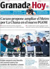 Portada de Granada Hoy (España)