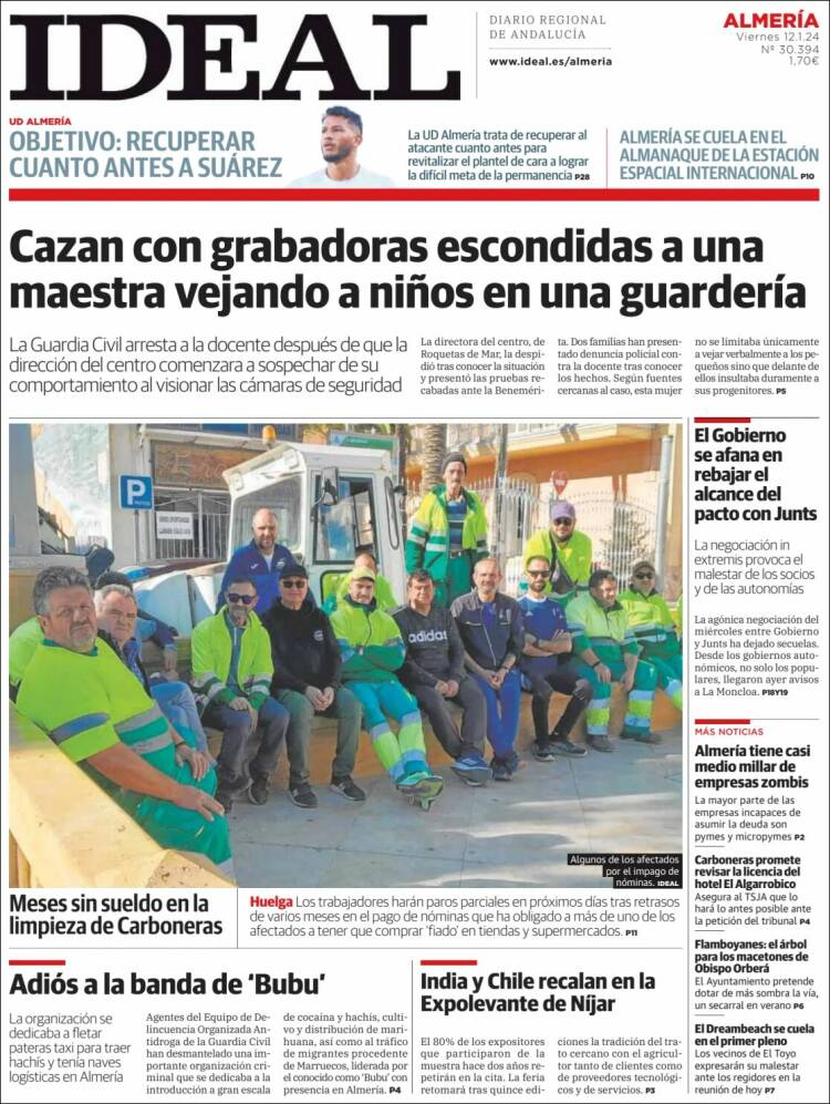 Portada de Ideal Almeria (España)