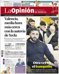 Portada de La Opinión de Murcia (España)