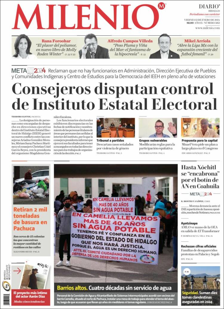 Portada de Milenio de Hidalgo (México)