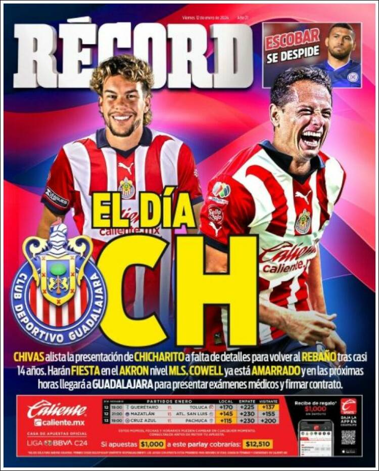 Portada de Record (México)