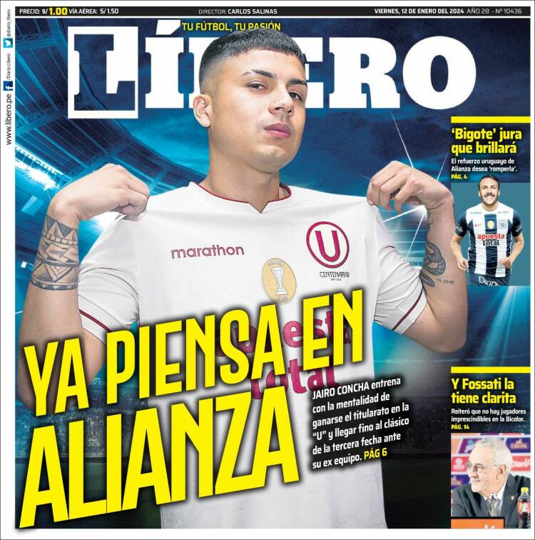 Portada de Líbero (Per&uacute;)