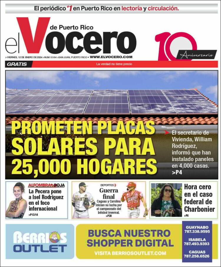 Portada de Vocero (Puerto Rico)