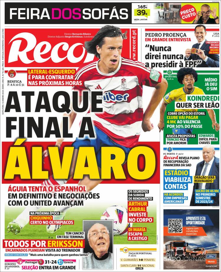 Portada de Record (Portugal)