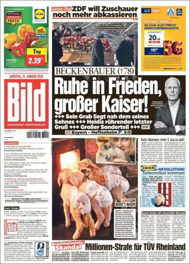 Portada de Bild (Alemania)