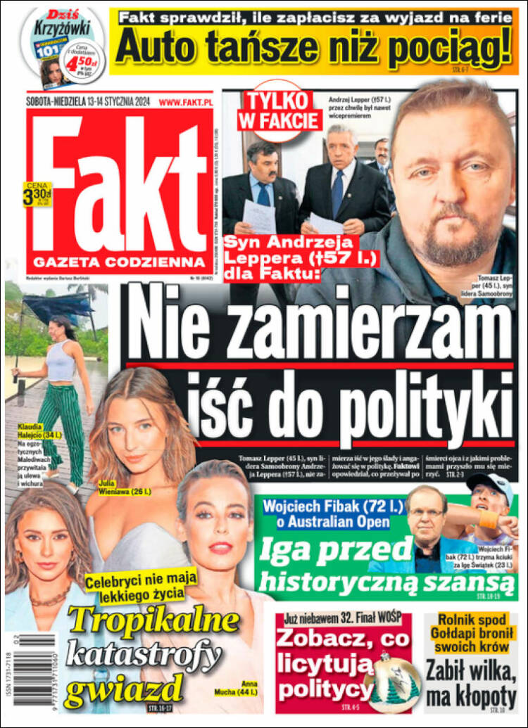 Portada de Fakt (Polonia)