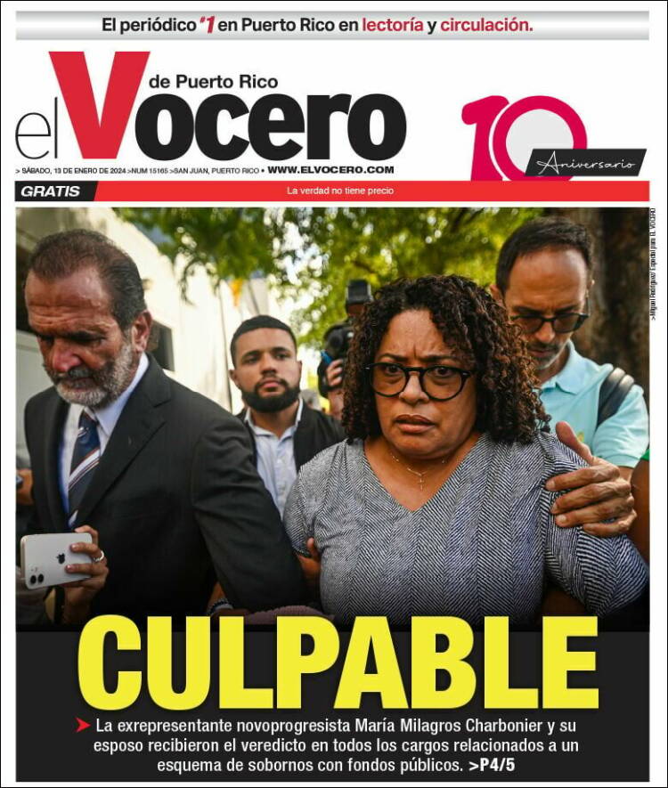Portada de Vocero (Puerto Rico)