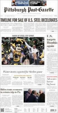 Portada de Pittsburgh Post-Gazette (USA)