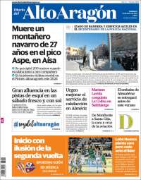 Portada de Diario del AltoAragón (España)