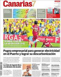 Portada de Canarias 7 (España)