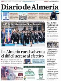 Portada de Diario de Almería (España)