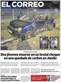 Portada de El Correo - Álava (España)