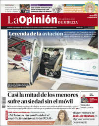 Portada de La Opinión de Murcia (España)