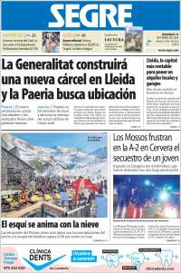 Portada de Segre  (España)