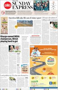 Portada de New Indian Express (India)