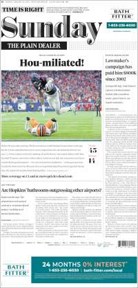 Portada de The Plain Dealer (USA)