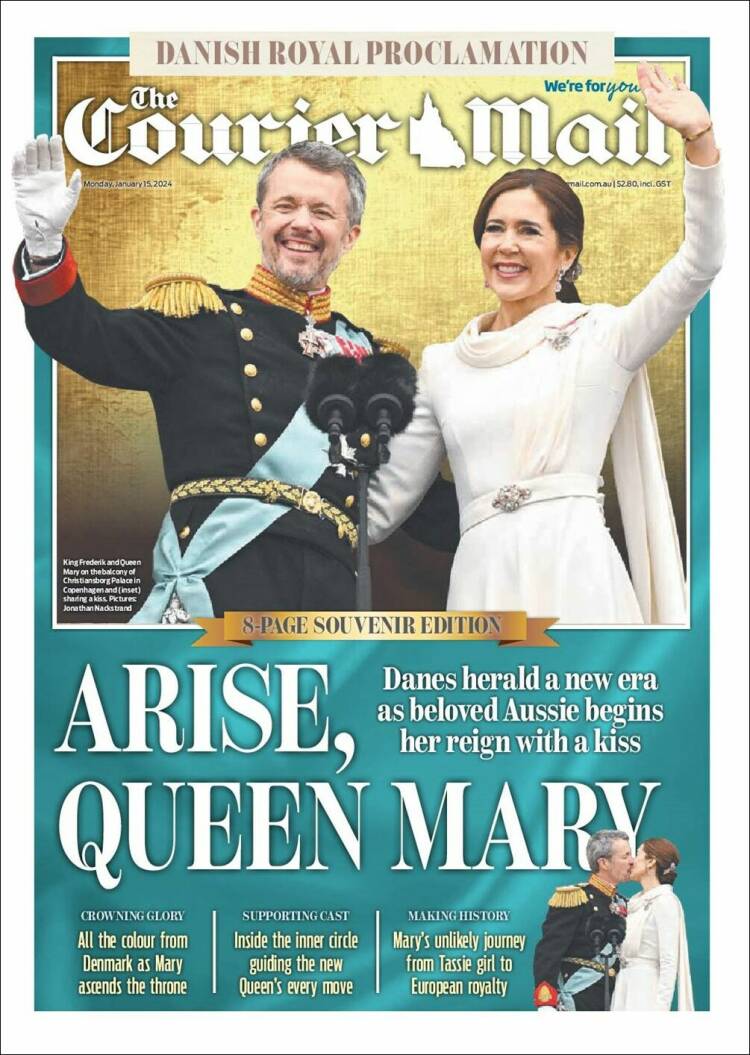 Portada de The Courier-Mail (Australia)