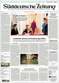 Portada de Sueddeutsche (Alemania)