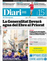 Portada de Diari de Tarragona (España)