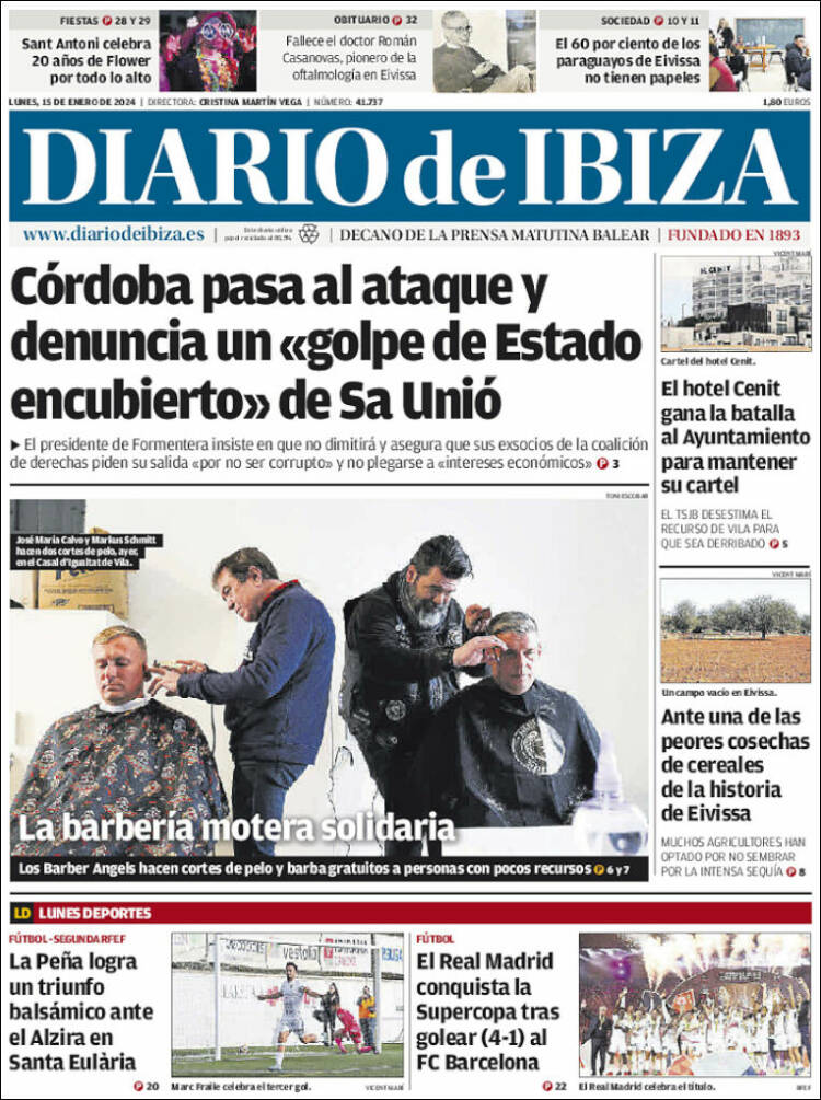 Portada de Diario de Ibiza (España)