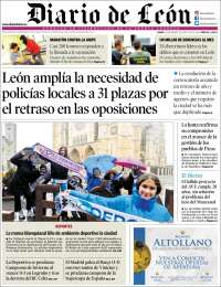 Portada de Diario de León (España)