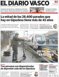 Portada de Diario Vasco (España)