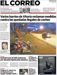 Portada de El Correo - Álava (España)