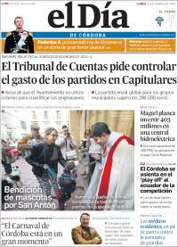 Portada de El Día de Córdoba (España)