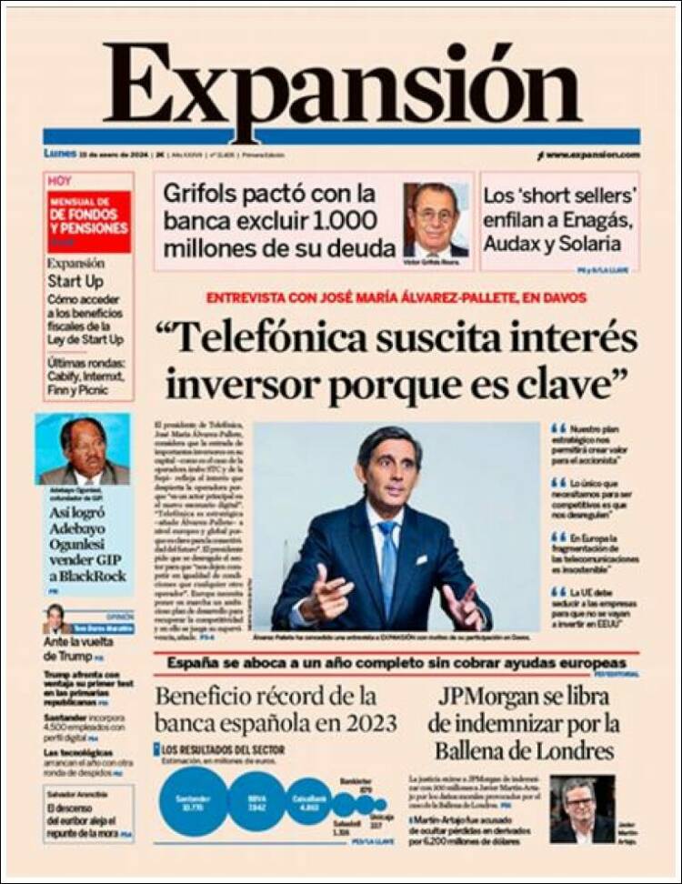 Portada de Expansión (Espa&ntilde;a)