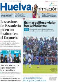 Portada de Huelva Información (España)