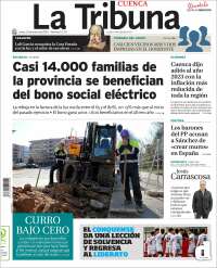 Portada de La Tribuna de Cuenca (España)