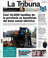 Portada de La Tribuna de Cuenca (España)