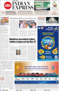Portada de New Indian Express (India)
