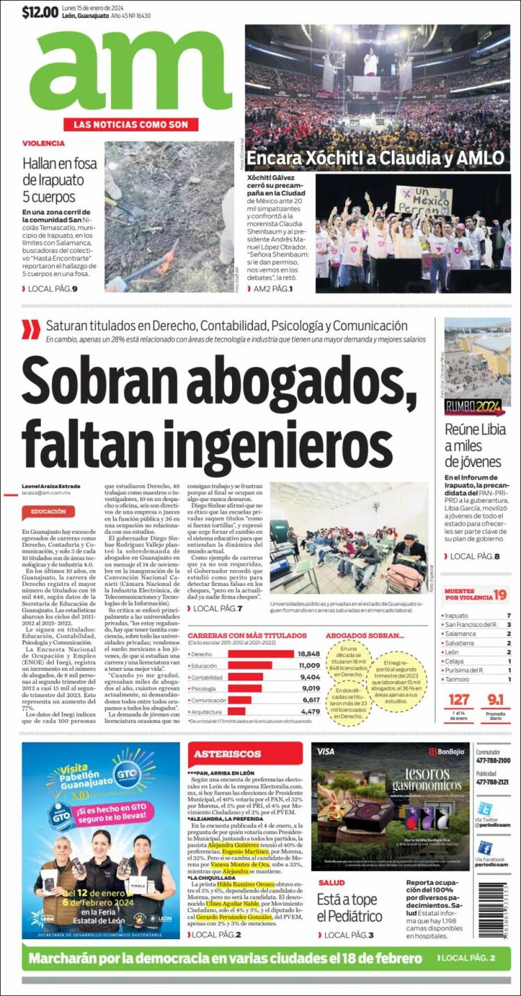 Portada de Al Día A.M. (México)